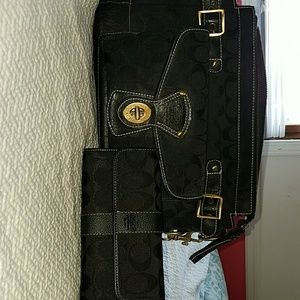 Coach purse and wallet